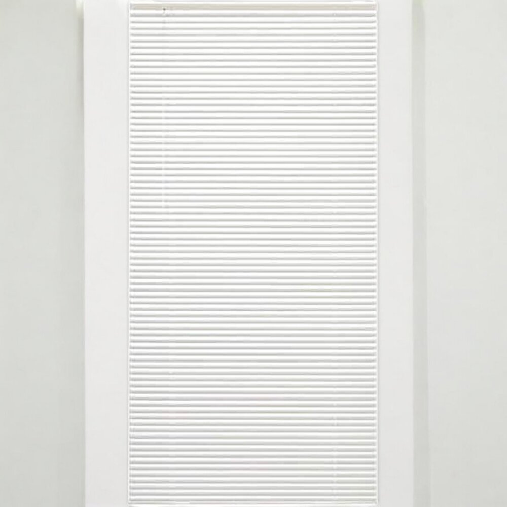 29"W x 64"L White Cordless Light Filtering Vinyl Mini Blind